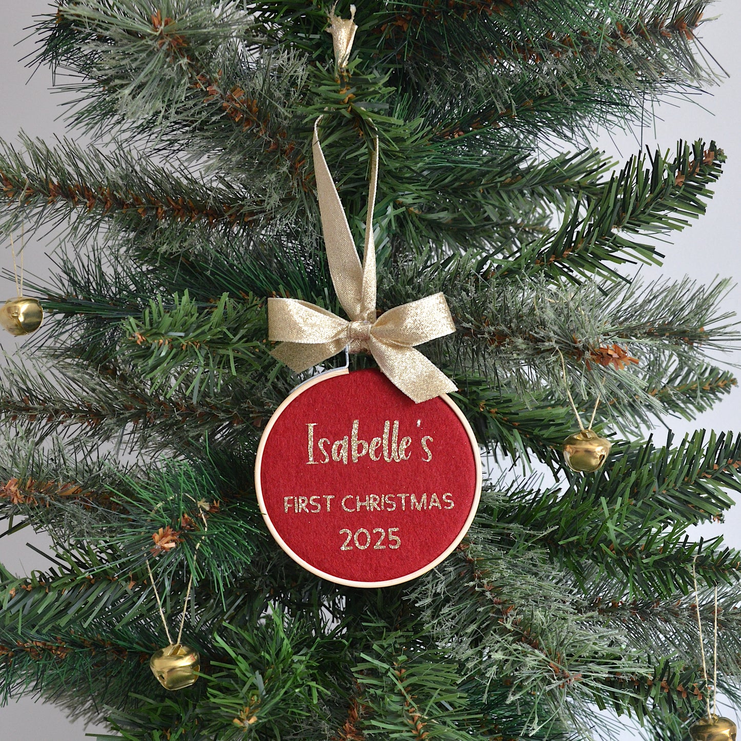 Red First Christmas bauble for Christmas Tree