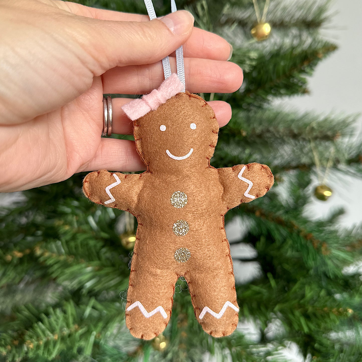 Gingerbread girl decoration for Christmas tree