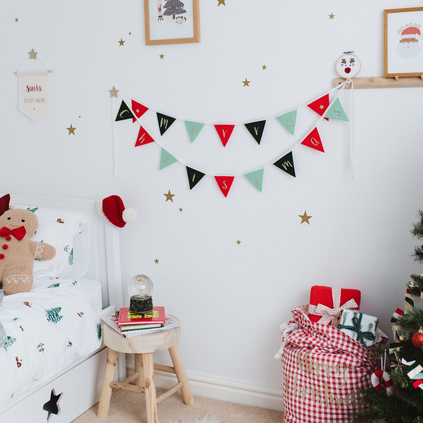Christmas bunting felt