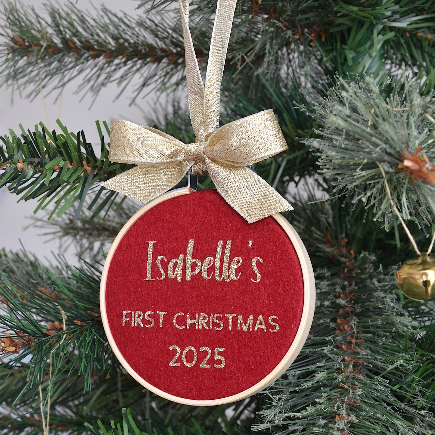 Personalised 1st Christmas decoration