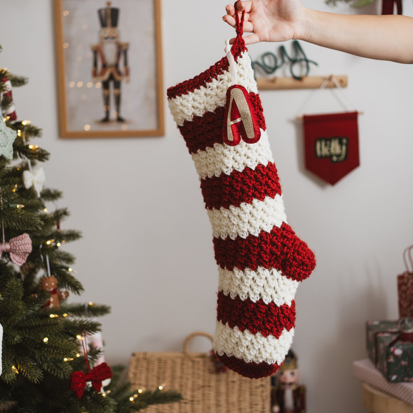 Personalised stocking for Christmas