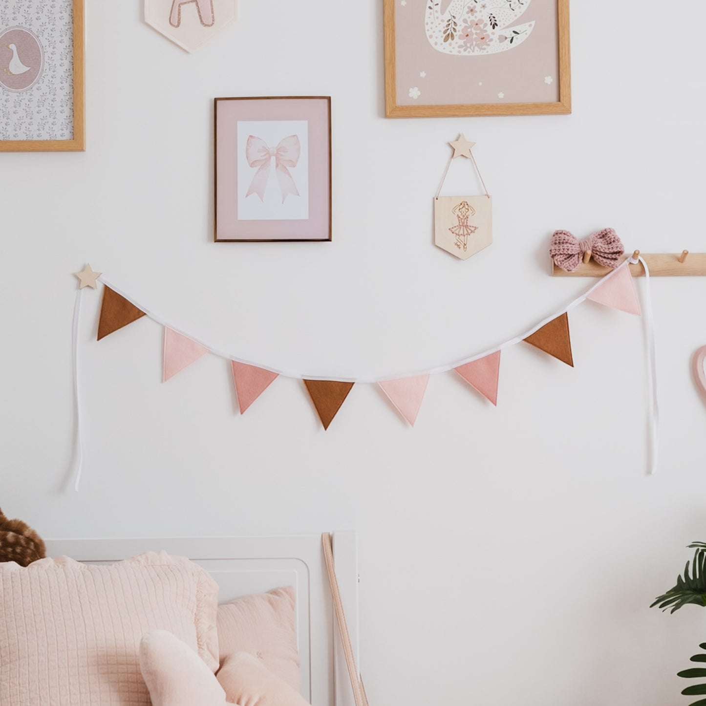 vintage pink nursery decor