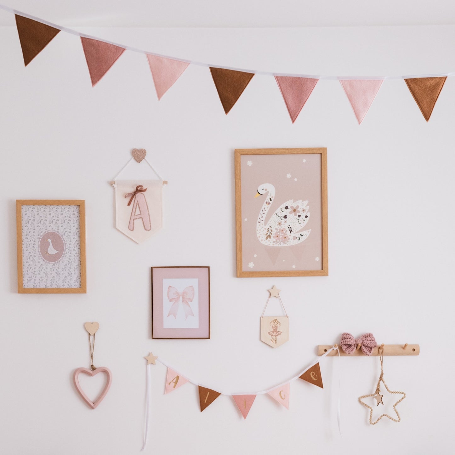 pink wall decor