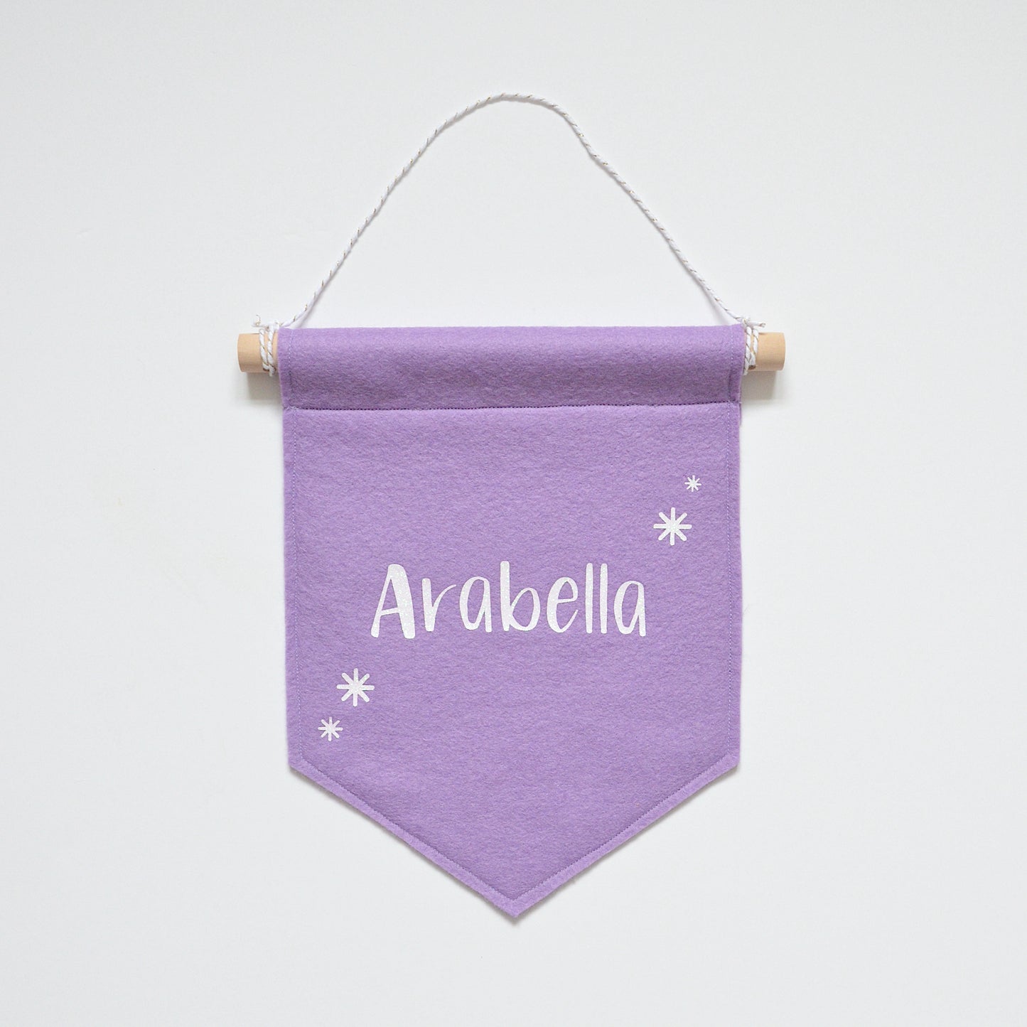 Frozen bedroom. Felt banner