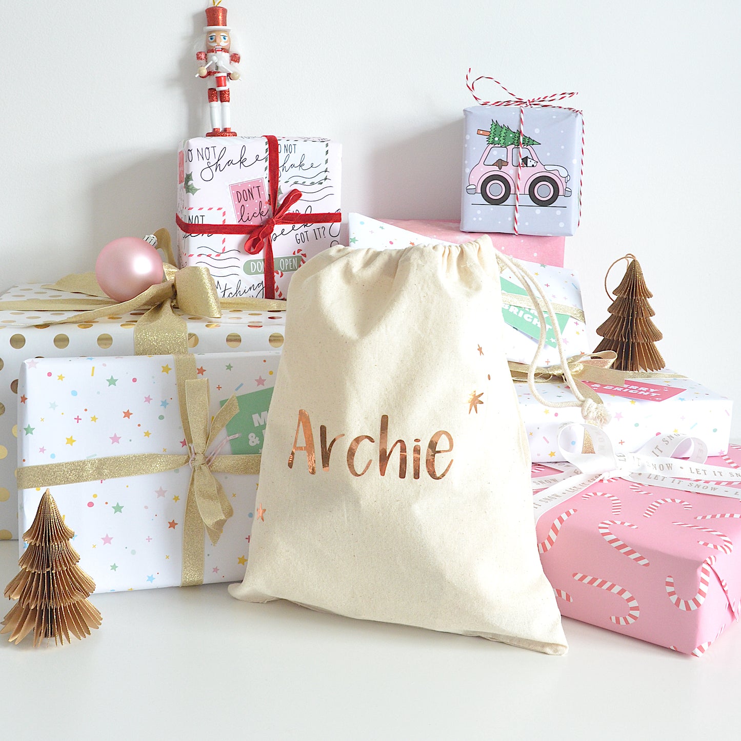personalised christmas sack
