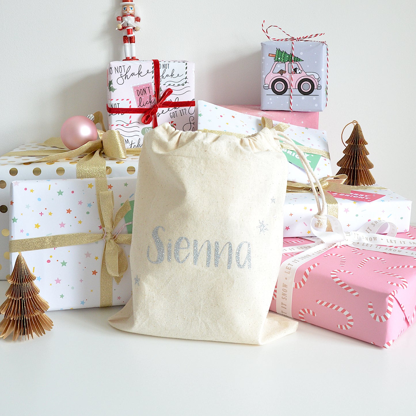 personalised christmas sack