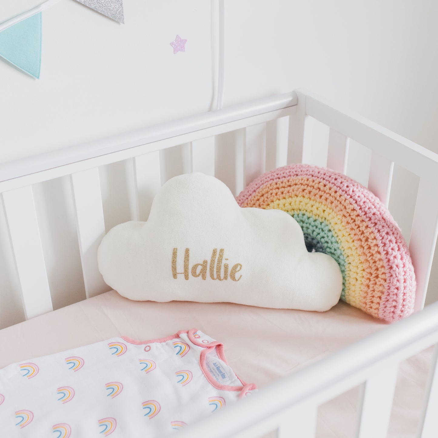 Pastel Rainbow Cushion