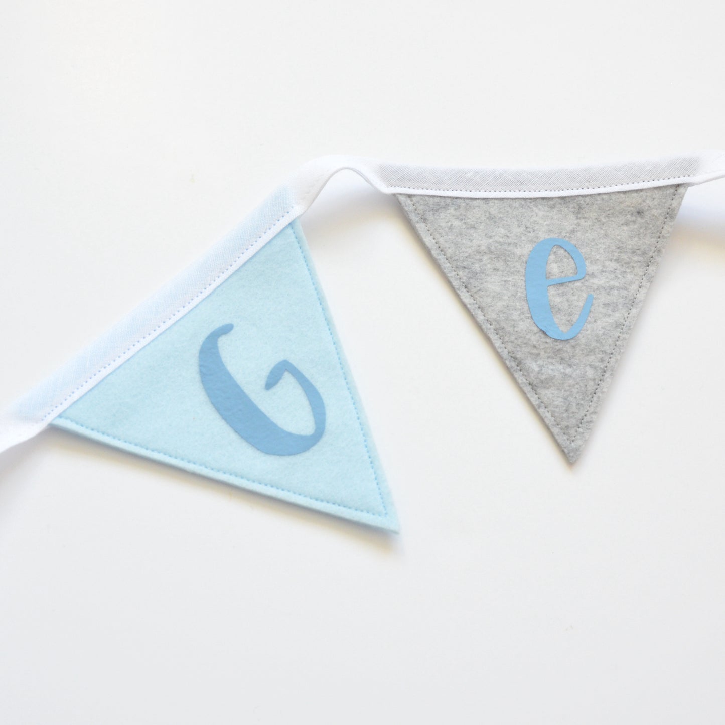 Personalised Baby Blue Nursery Bunting