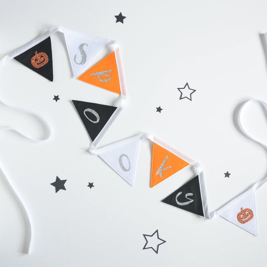 Halloween "Spooky" Bunting | Kids Pumpkin Halloween Decor
