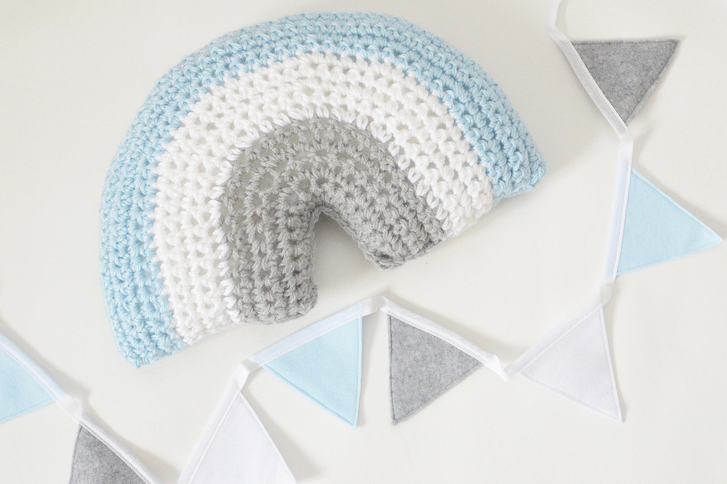 Blue Rainbow Cushion