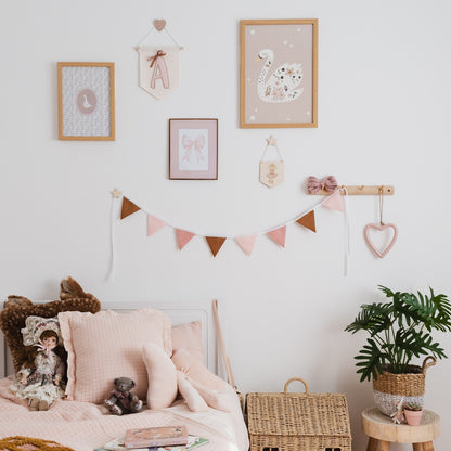 initial banner. Girls bedroom decor