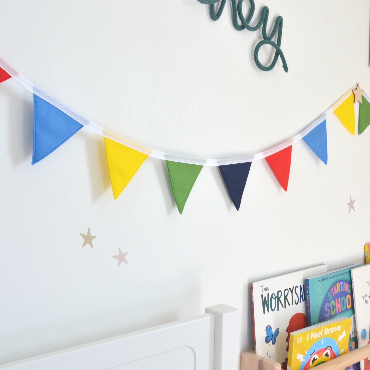 bright boys nursery decor