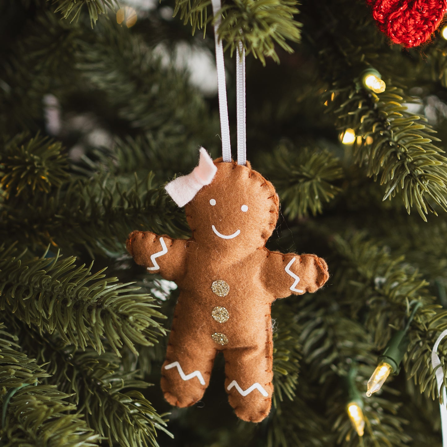 Gingerbread girl decoration for Christmas tree