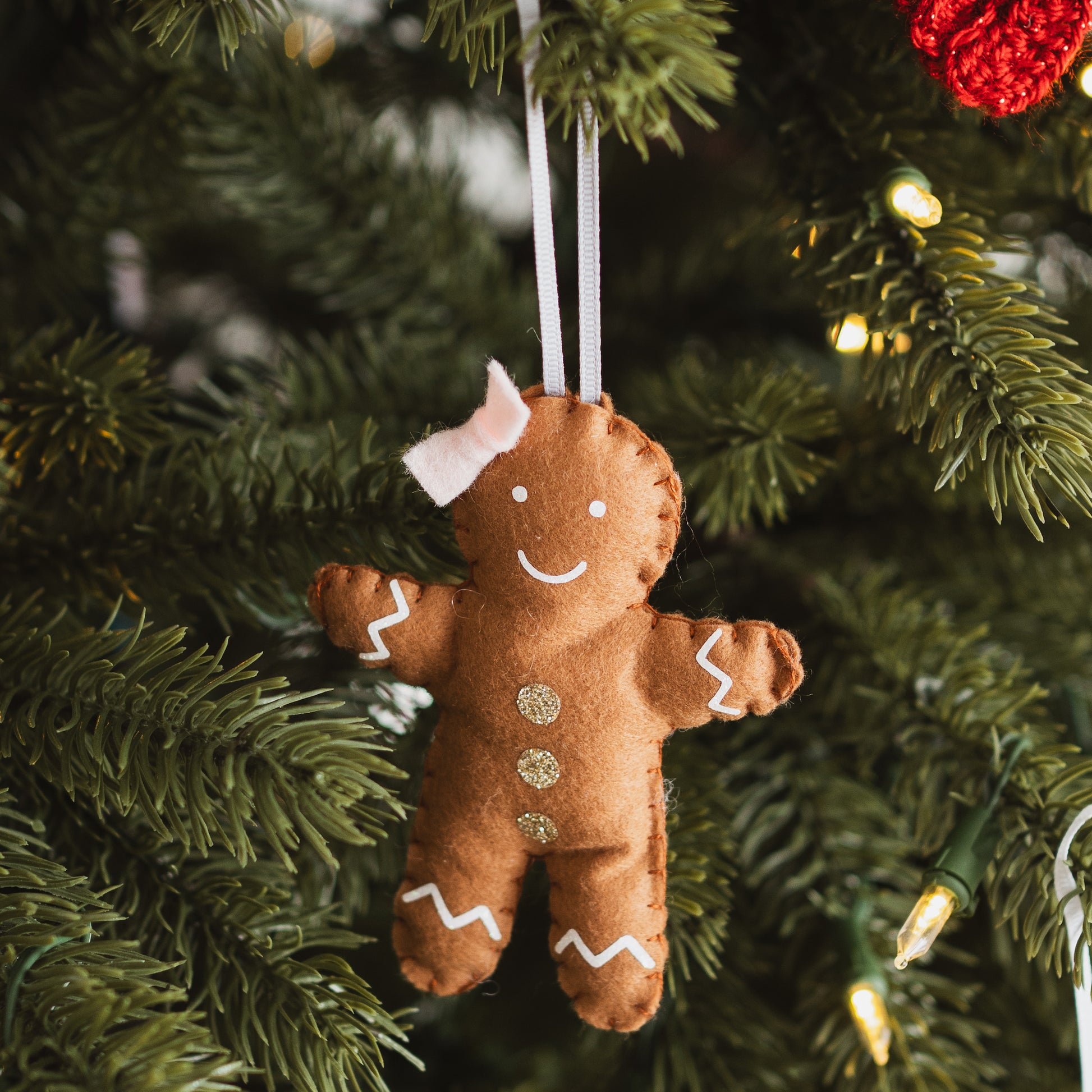 Gingerbread girl decoration for Christmas tree