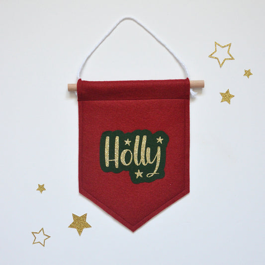 Christmas name banner