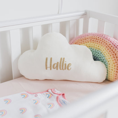 Personalised cloud cushion