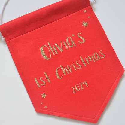 Personalised 1st Christmas keepsake