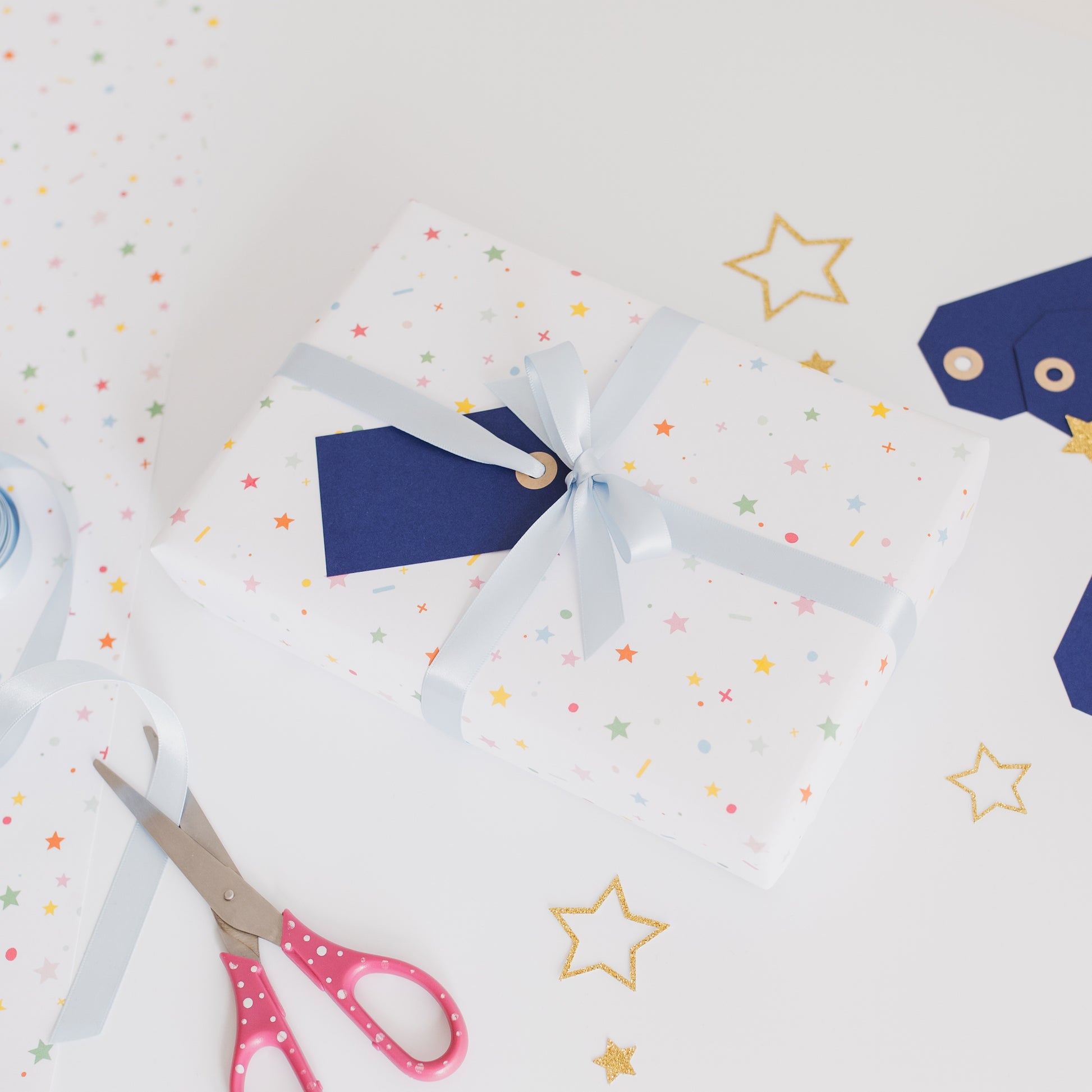 gift wrapped baby shower gift baby boy