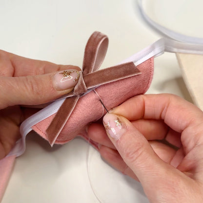 Hand sewn bow decorations