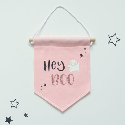 Pink Halloween Wall Hanging