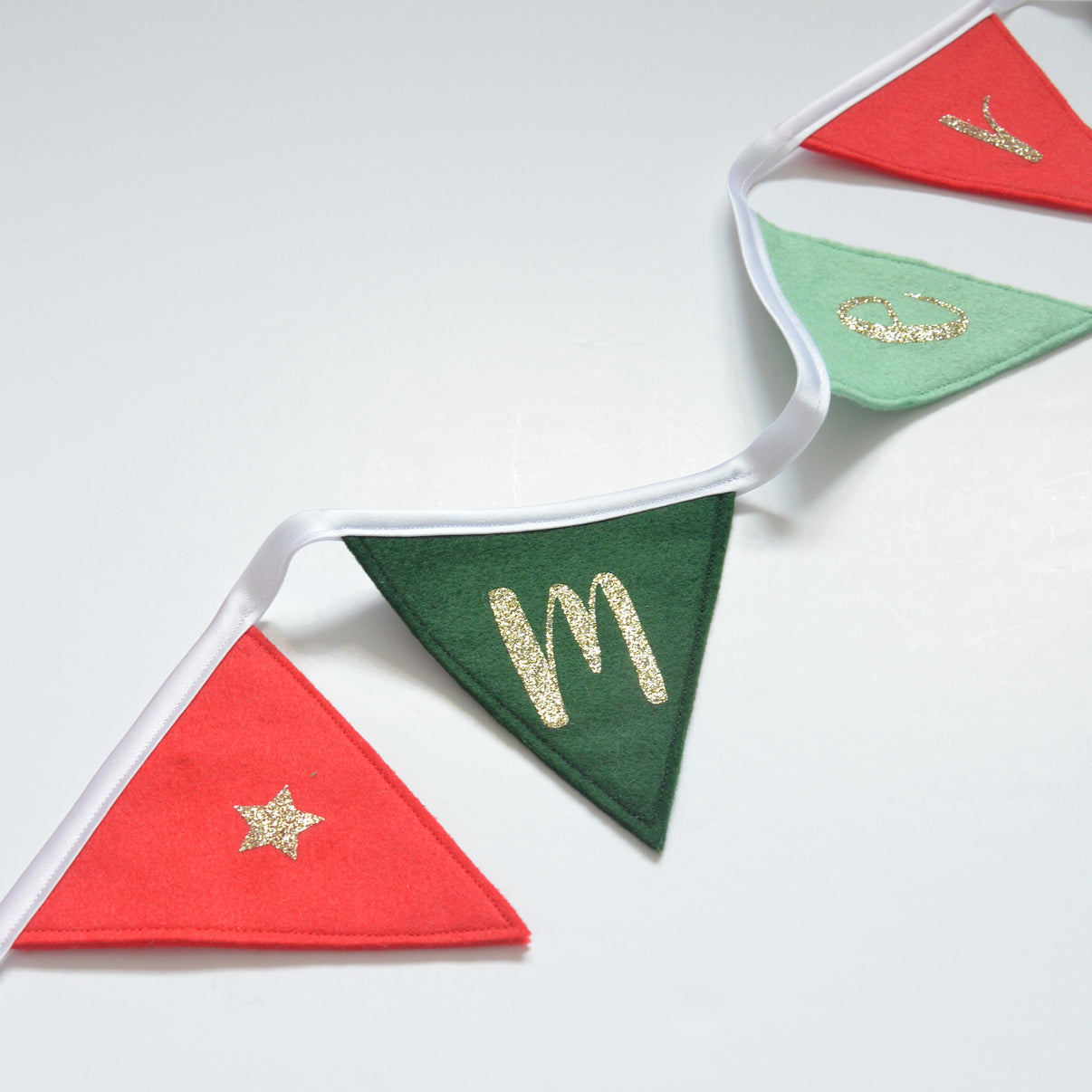 Merry Christmas Felt Bunting Reusable Christmas Decor Styled To Sparkle — free download