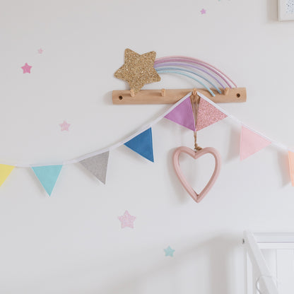 Pastel Rainbow Sparkle Bunting