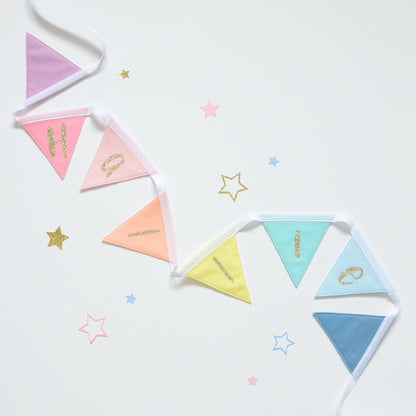 Personalised Pastel Rainbow Bunting