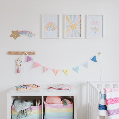 Personalised Pastel Rainbow Bunting