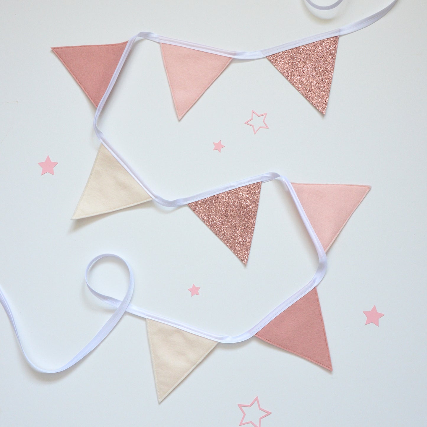 pink nursery bunting