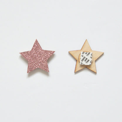 pink star wall hooks