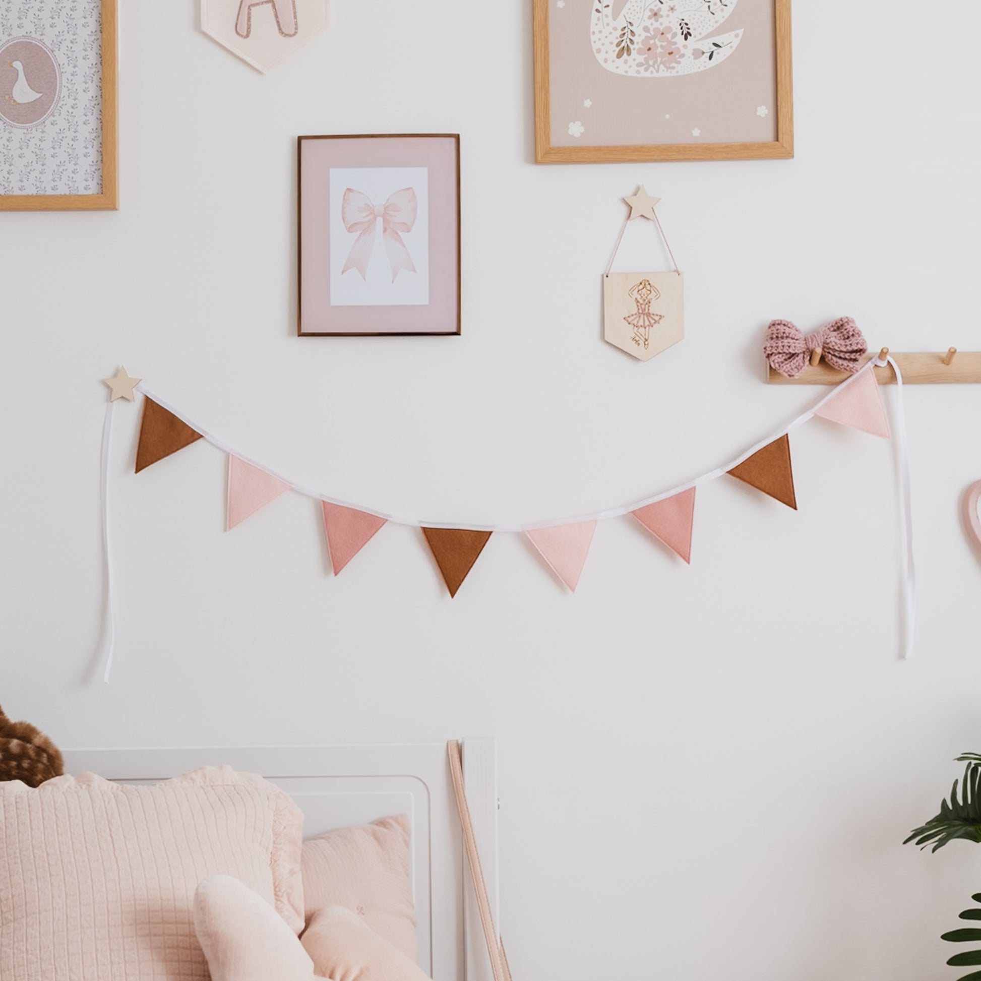 vintage pink nursery decor