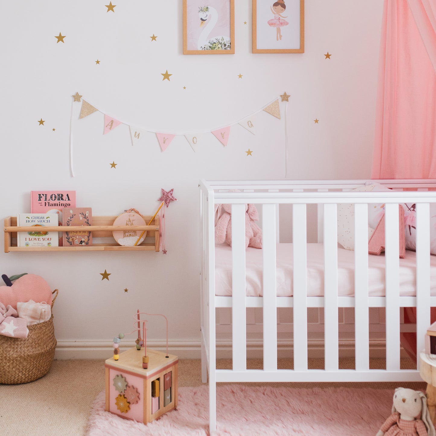 personalised bunting for girls nursery