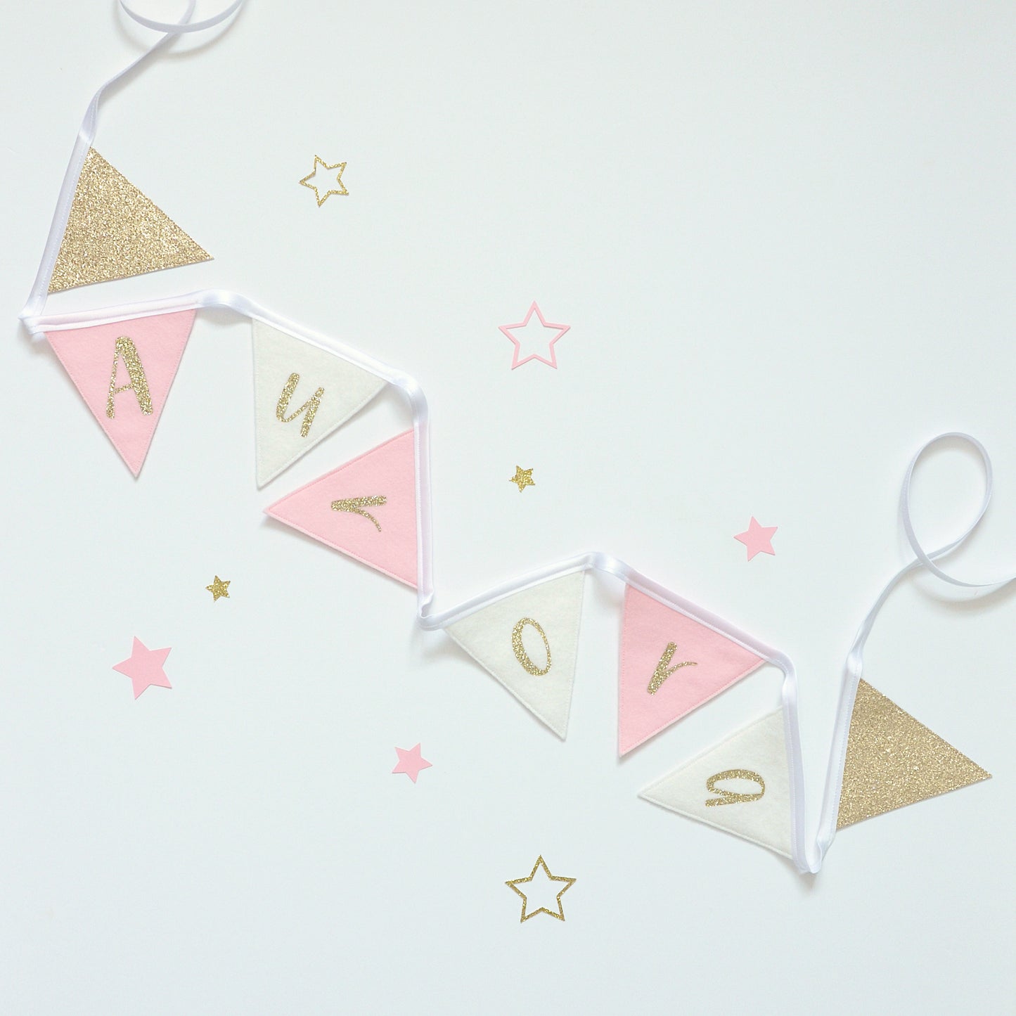 girls personalised bunting