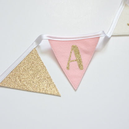 pink name bunting