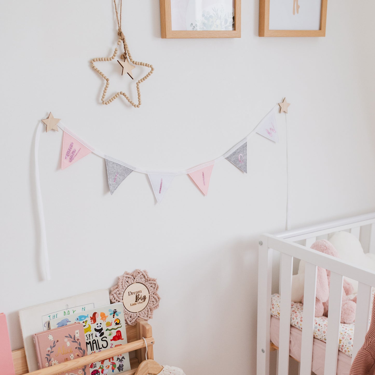 personalised bunting for baby girl