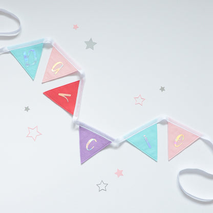 pastel bunting