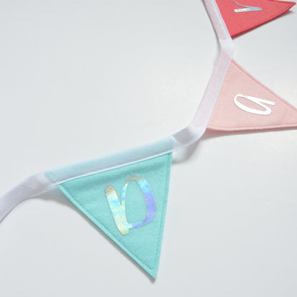 personalised bunting for girls bedroom