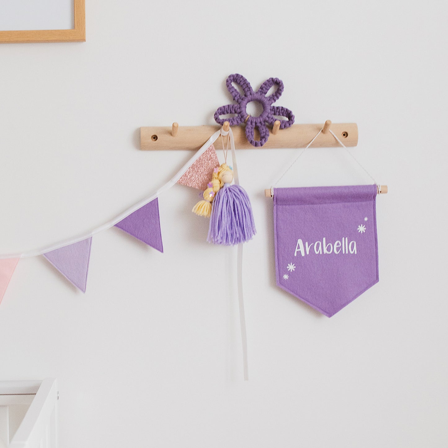 purple name banner