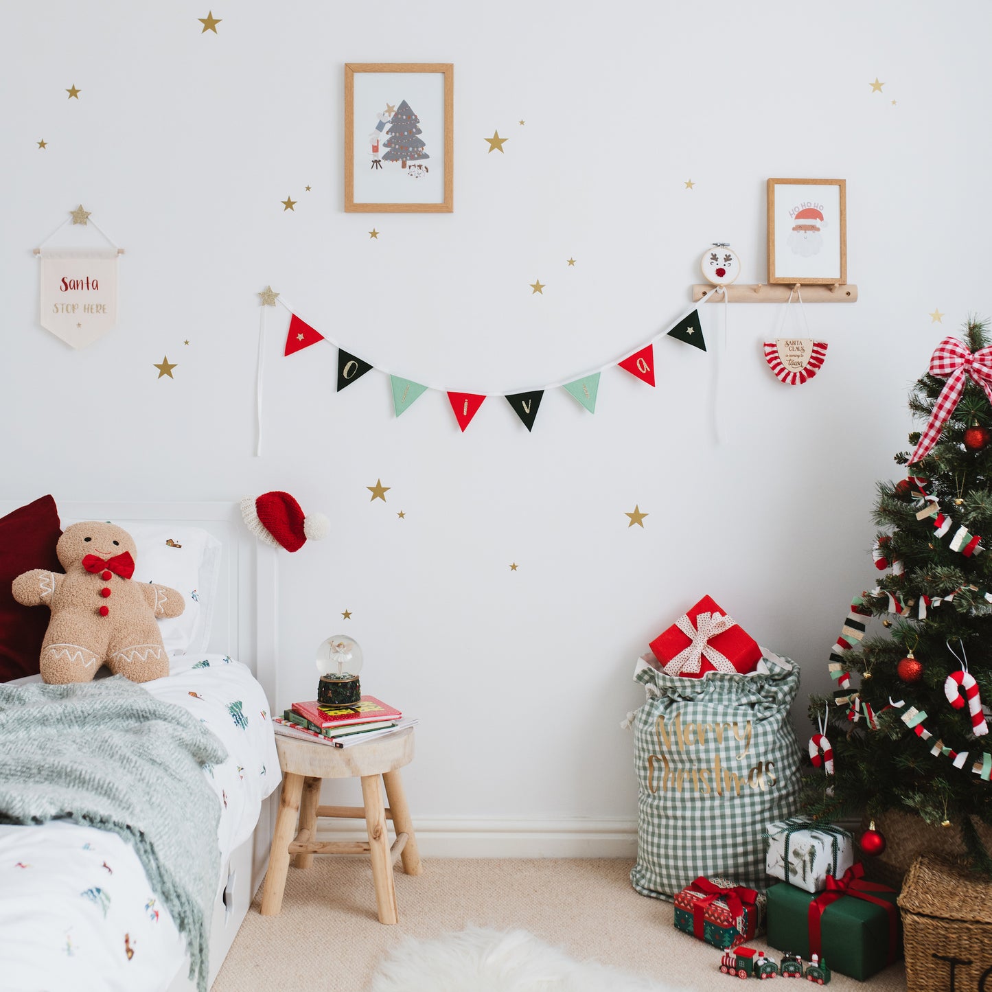 personalised Christmas bunting