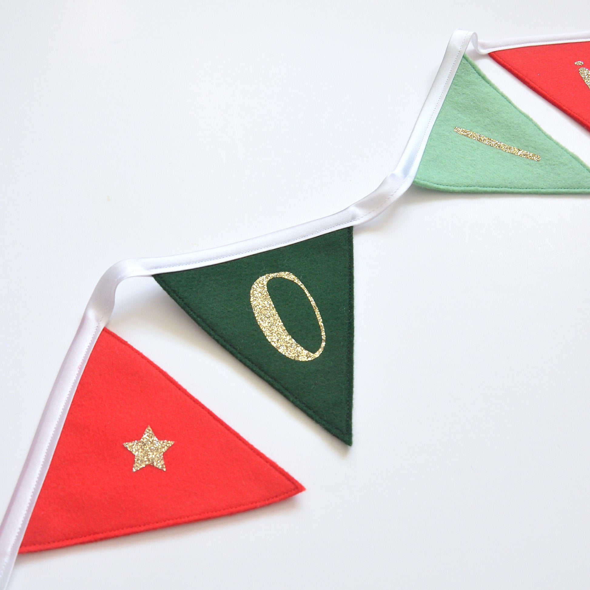 personalised bunting for Christmas