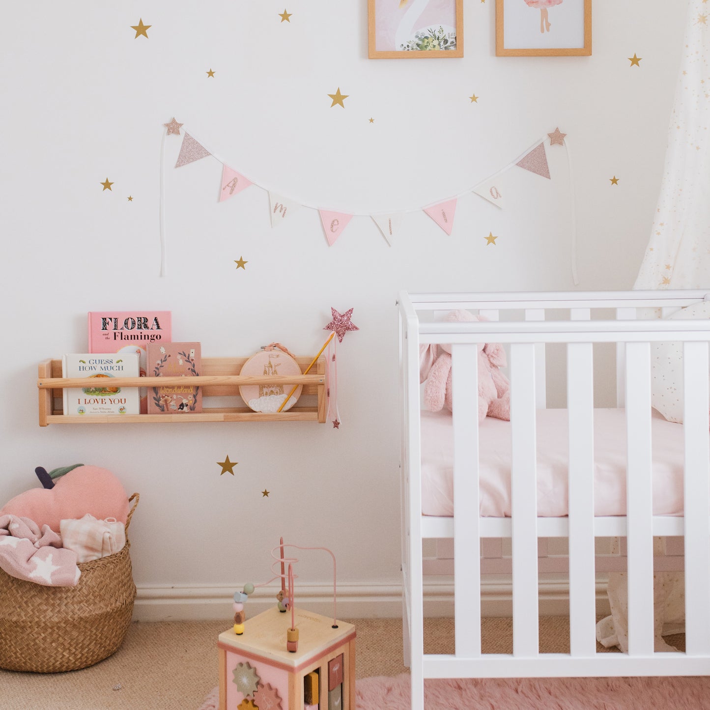 pink nursery decor