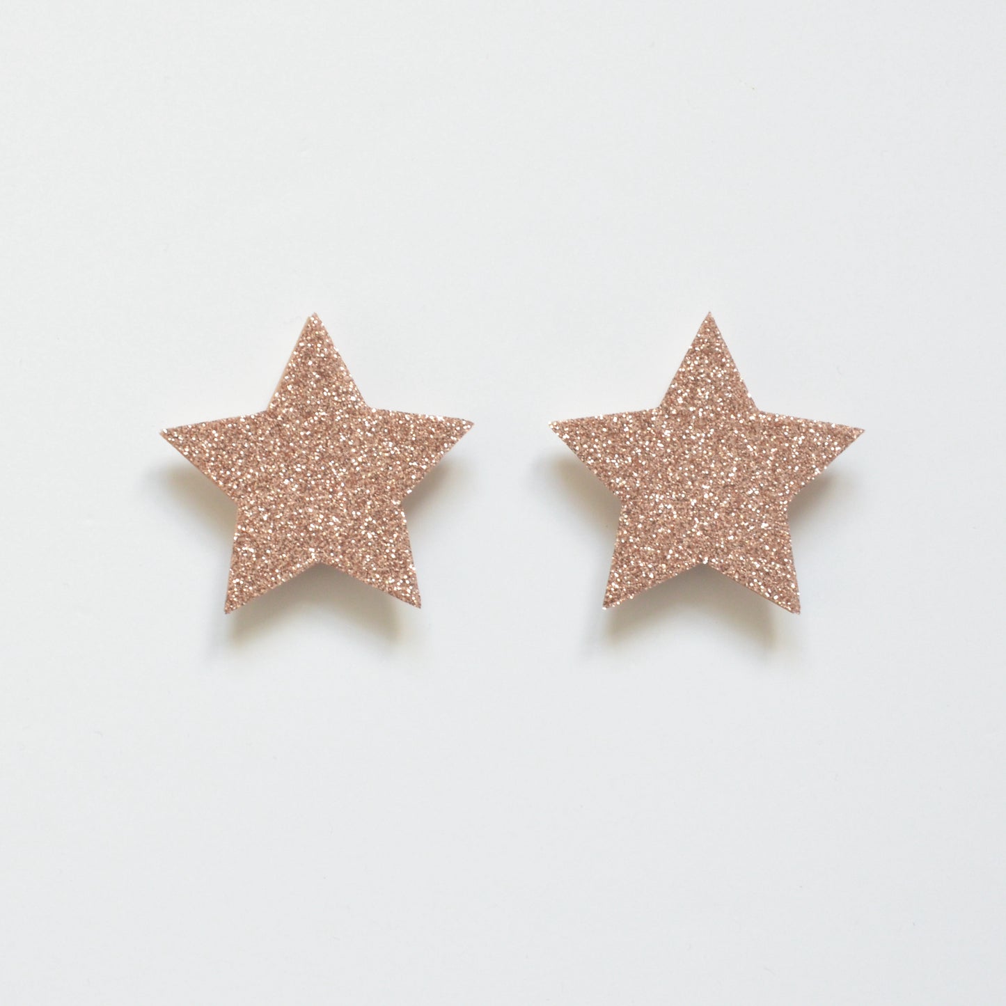 Rose gold glitter star wall hooks - hang bunting easily
