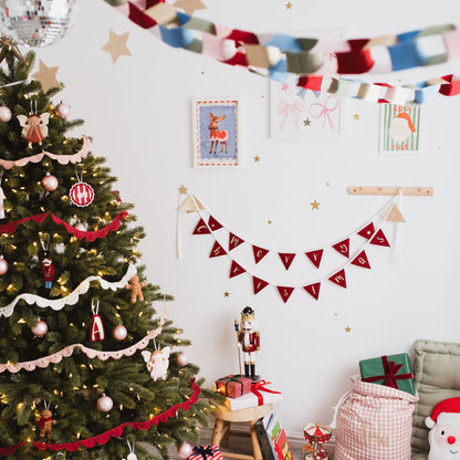 handmade Christmas bunting
