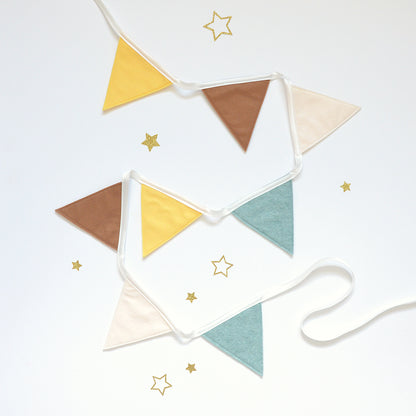 neutral nursery bunting