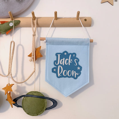 blue room sign for kids room