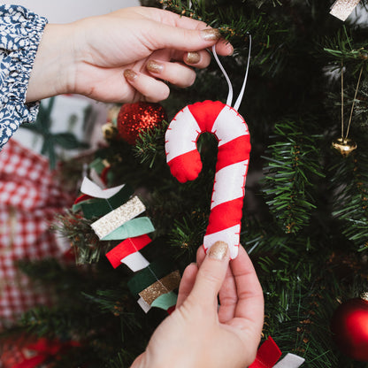 candy cane tree decoration