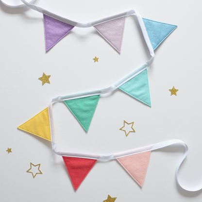 colourful rainbow bunting