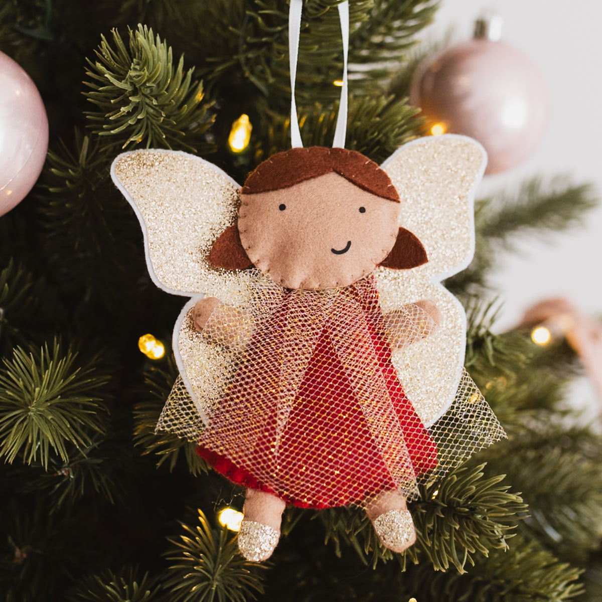 customised christmas fairy decoration