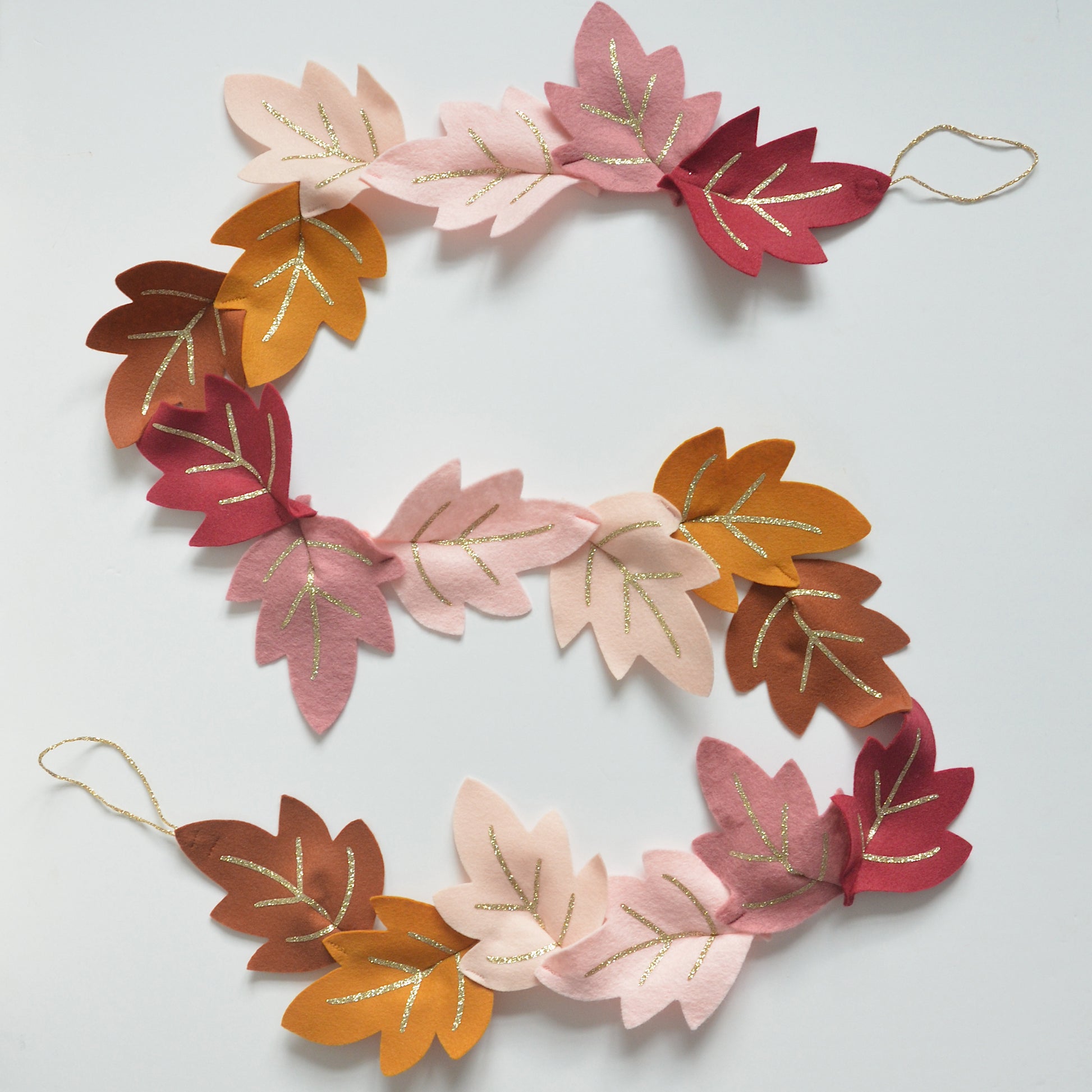 decorative leaf garland