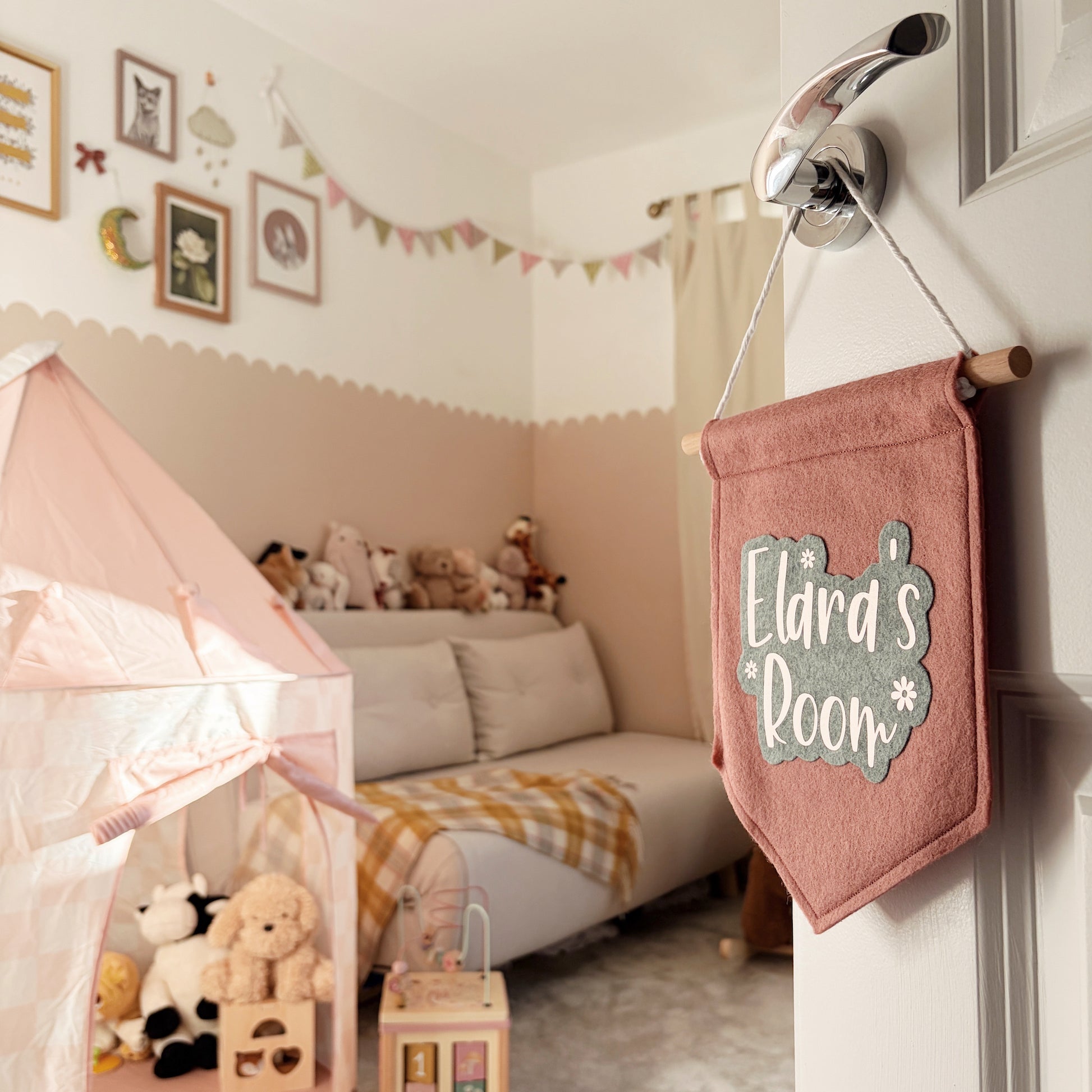 girls personalised room sign
